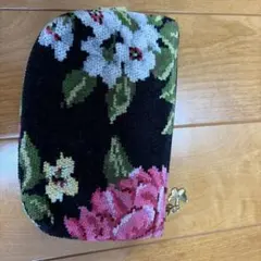 フェイラー花柄ポーチ ファスナー付き