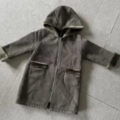 COMME CA ISM フリースコート 10A カーキ