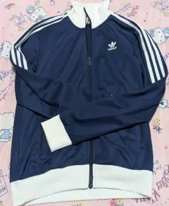 adidas トラックジャケット ネイビー