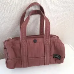 ポーター PORTER ミニドラムバッグ ショルダーバッグ 赤茶 肩掛け