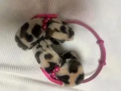 ヒョウ柄　ディズニー　耳当て
