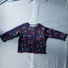 パジャマ はたらく車 ブルー 110サイズ キルト生地 上下セット