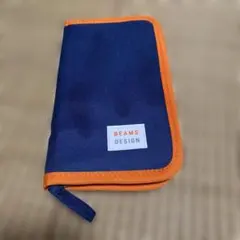 ［新品未使用］BEAMS DESIGN マルチケース ネイビー オレンジのサムネイル