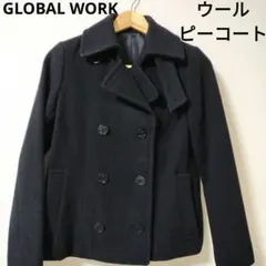 2/28削除　GLOBAL WORK　ウール混ピーコート