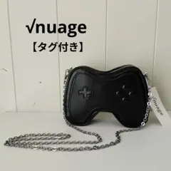 ルートニュアージュ タグ付き 韓国 ゲームコントローラー型 ショルダーバッグ 黒