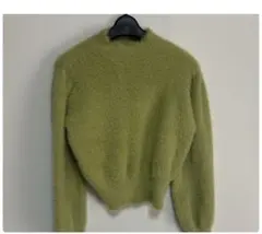 オリーブグリーン クルーネック ニット r・p・s