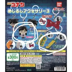 名探偵コナン めじるしアクセサリー3 毛利蘭　スケートボード　セット