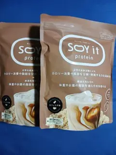 SOY it protein カフェラテ味 2袋セット - メルカリ