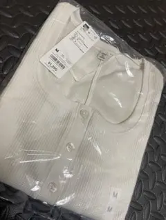 GU リブ編み半袖Tシャツ Mサイズ