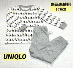 新品ユニクロ　パジャマ(長袖) ピングー　Pingu 上下セット ペンギン110