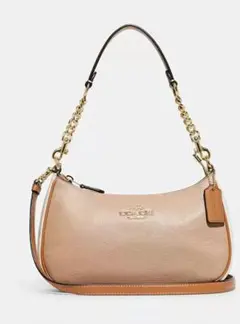 COACH コーチ テリ ショルダーバッグ（ゴールド／トープ マルチ）