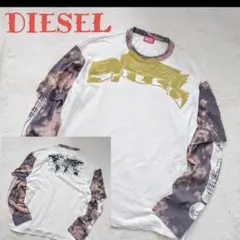 DIESEL t-wesher レイヤード ロングスリーブ カットソー ロンT - メルカリ
