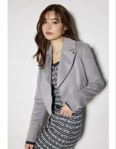 rienda（リエンダ）24AWフェイクスエードライダースJK