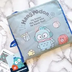サンリオ ハンギョドン エコバッグ キャラクター ショッピングバッグ さゆり 青