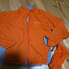 モンベル　150　キャンプ　ウインドブレイカー　オレンジ