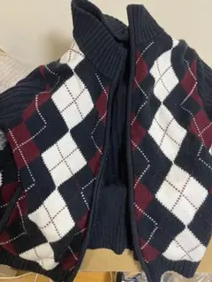 TAKA AQ アーガイル柄 カーディガン XL