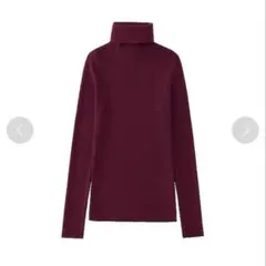 UNIQLO エクストラファインメリノリブタートルネックセーター