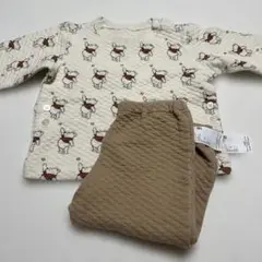 ③UNIQLO BABY くまのプーさん キルトパジャマ 90