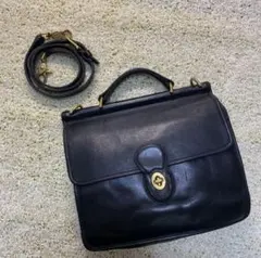 オールドコーチ ウィリス ショルダーバッグ ターンロック 2way ブラック