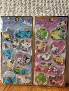 匿名配送 サンリオキャラクターズ ウォーターinシール 2枚セット