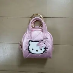 サンリオ ハローキティ キルティング バッグ型 ポーチ キーホルダー ピンク