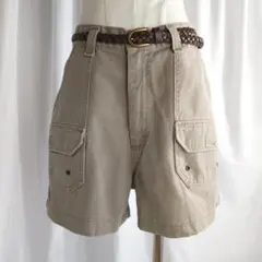 Lee ショートパンツ USA製 RIVETED 14M サンドベージュ系 古着のサムネイル