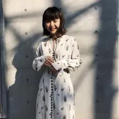 mame マメクロゴウチ コード刺繍 ワンピース ドレス 24ss 伊勢丹 別注 ドレス 伊勢丹新宿店別注 | Mame Kurogouchi (Women)/マメ