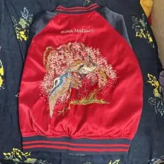 ZARA 刺繍　スカジャン