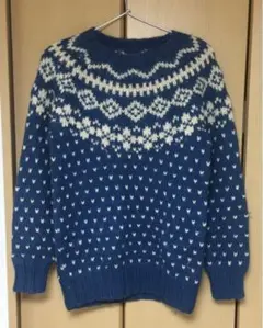 レトロ柄　セーター