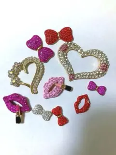 キラキラ　デコパーツセット A 10個