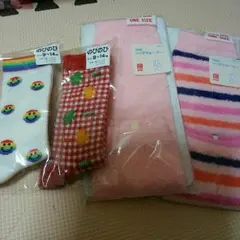 新品未使用！ユニクロ レッグ＆靴下セット ９㌢～１４㌢