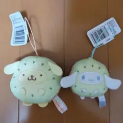 サンリオ　着ぐるみマスコット　ポムポムプリン　シナモロール　キウイ
