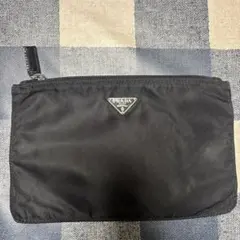 PRADA ブラックナイロンポーチ