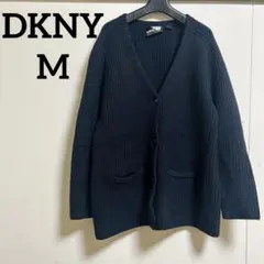 DKNY ウール100% ネイビーカーディガン Mサイズ