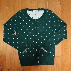 chocol raffine robe ドット柄カーディガン 長袖