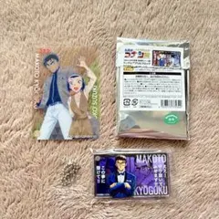 京極真 鈴木園子 アクリルブロック クリアカード 2点セット