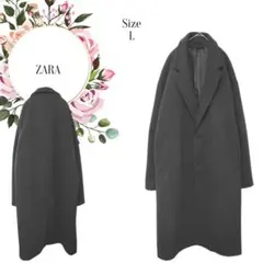 【ザラ】ZARA♡美品撥水加工テクニカルテクスチャーコート♡オフィス通勤【L】
