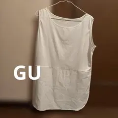 GU ノースリーブ ホワイト 切り替えデザインのサムネイル