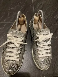 最終値下げmiumiu ラメスニーカー　37