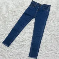 【c6170】デニム　ジーンズ　スキニー　ストレッチ　ブルー