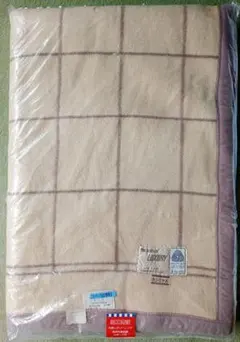 カシミヤ混 100%ウール毛布　140×200cm