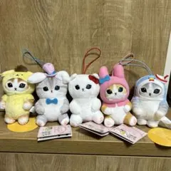 mofusand Sanrio characters マスコット5個セット
