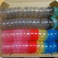 ガチャガチャ　空カプセル　ノンセパレート　カラフル　小さめ　ガチャ　28個