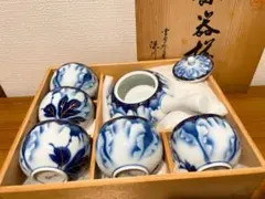 深川製磁 牡丹金ミル 茶器セット
