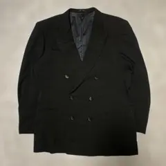 Percatello ブラック ダブルブレストジャケット g52