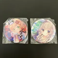 激レア　未開封　夜ノみつき ゆき恵　絵師100人展　07 缶バッジ　2個