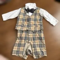 chil2 チェック柄 セレモニースーツ 80