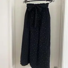 「ロペピクニック」ドット柄ロングスカート　size38