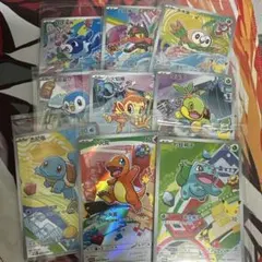 ポケモンカードゲーム 海外 30周年記念 特別イラストカードセット 御三家 9枚