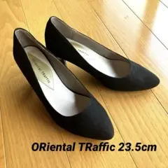 ORiental TRaffic パンプス 黒 スエード 37 23.5cm